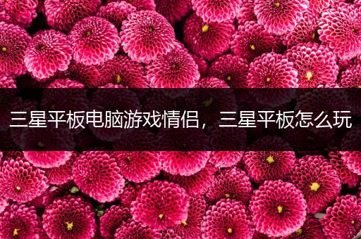 三星平板电脑游戏情侣，三星平板怎么玩