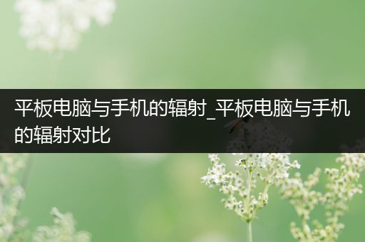 平板电脑与手机的辐射_平板电脑与手机的辐射对比