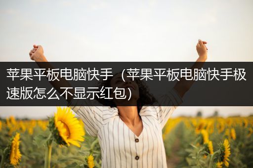 苹果平板电脑快手（苹果平板电脑快手极速版怎么不显示红包）