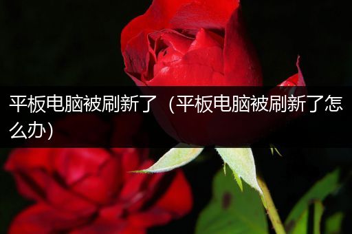 平板电脑被刷新了（平板电脑被刷新了怎么办）