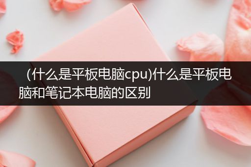 （什么是平板电脑cpu)什么是平板电脑和笔记本电脑的区别