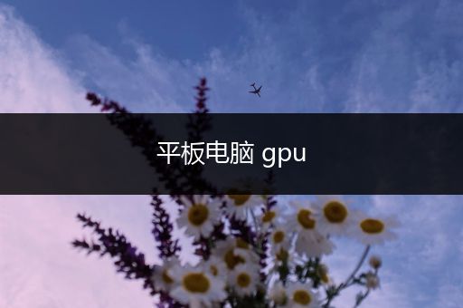 平板电脑 gpu