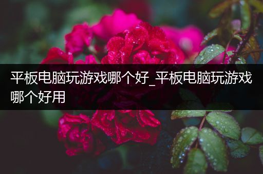 平板电脑玩游戏哪个好_平板电脑玩游戏哪个好用