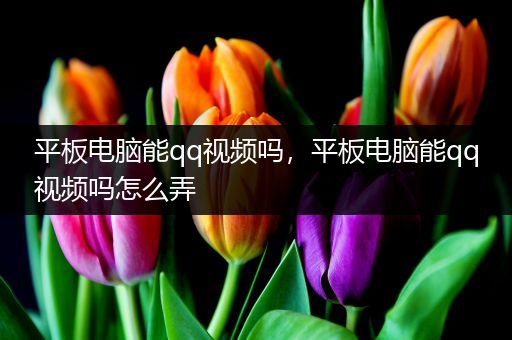 平板电脑能qq视频吗，平板电脑能qq视频吗怎么弄