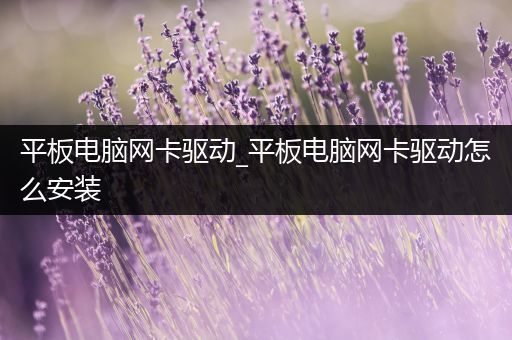 平板电脑网卡驱动_平板电脑网卡驱动怎么安装