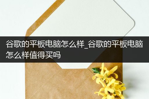 谷歌的平板电脑怎么样_谷歌的平板电脑怎么样值得买吗