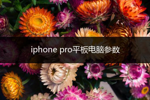 iphone pro平板电脑参数