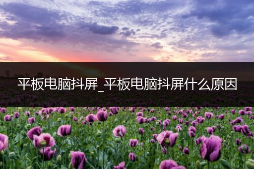 平板电脑抖屏_平板电脑抖屏什么原因