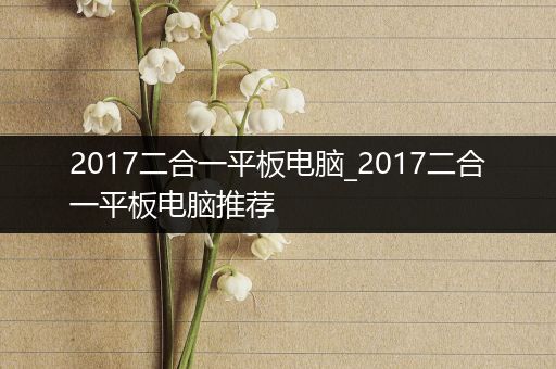 2017二合一平板电脑_2017二合一平板电脑推荐