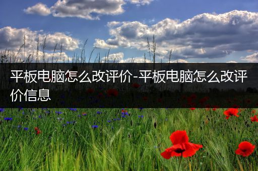 平板电脑怎么改评价-平板电脑怎么改评价信息