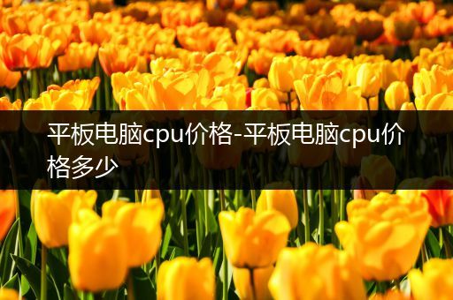 平板电脑cpu价格-平板电脑cpu价格多少