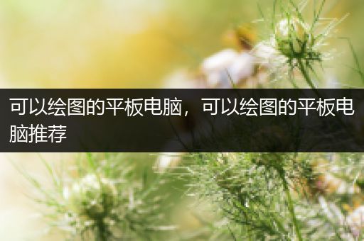 可以绘图的平板电脑，可以绘图的平板电脑推荐