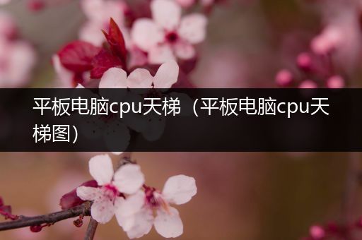 平板电脑cpu天梯（平板电脑cpu天梯图）