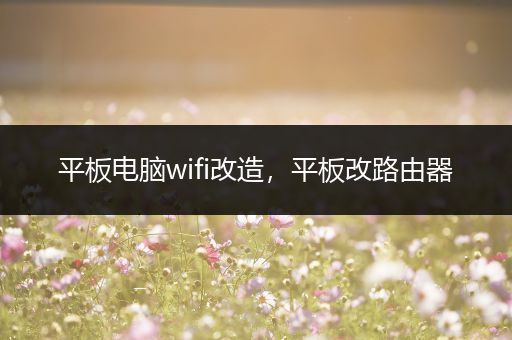 平板电脑wifi改造，平板改路由器