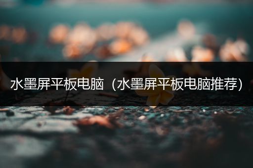 水墨屏平板电脑（水墨屏平板电脑推荐）