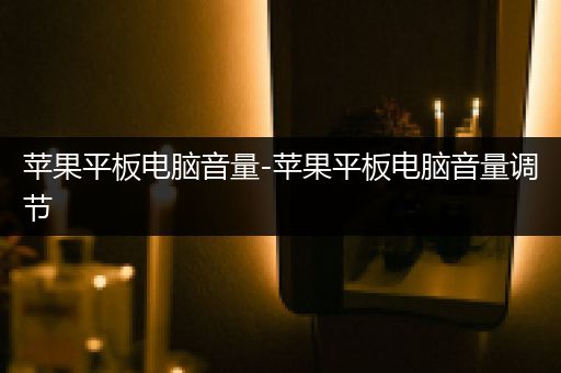 苹果平板电脑音量-苹果平板电脑音量调节