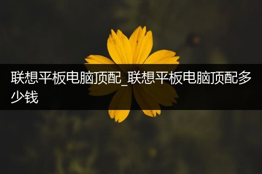 联想平板电脑顶配_联想平板电脑顶配多少钱