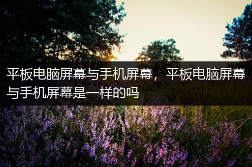 平板电脑屏幕与手机屏幕，平板电脑屏幕与手机屏幕是一样的吗