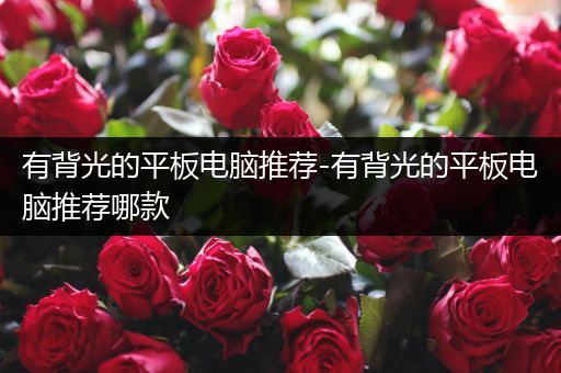 有背光的平板电脑推荐-有背光的平板电脑推荐哪款