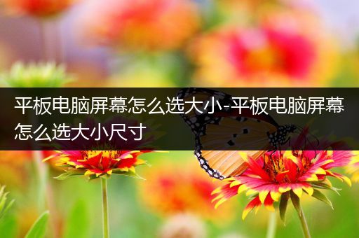 平板电脑屏幕怎么选大小-平板电脑屏幕怎么选大小尺寸