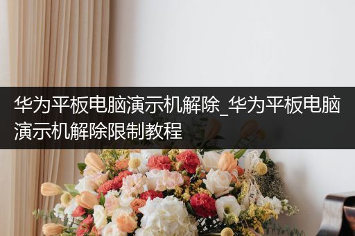 华为平板电脑演示机解除_华为平板电脑演示机解除限制教程