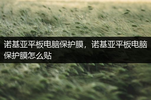诺基亚平板电脑保护膜，诺基亚平板电脑保护膜怎么贴