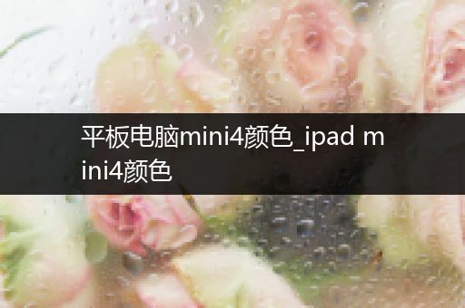 平板电脑mini4颜色_ipad mini4颜色