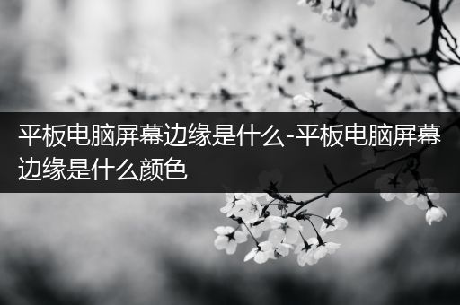 平板电脑屏幕边缘是什么-平板电脑屏幕边缘是什么颜色