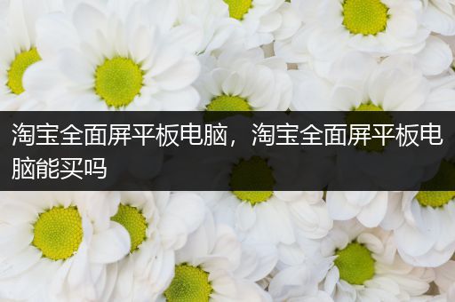 淘宝全面屏平板电脑，淘宝全面屏平板电脑能买吗