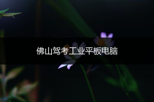 佛山驾考工业平板电脑