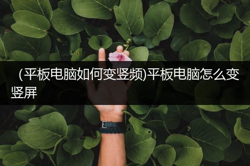 （平板电脑如何变竖频)平板电脑怎么变竖屏