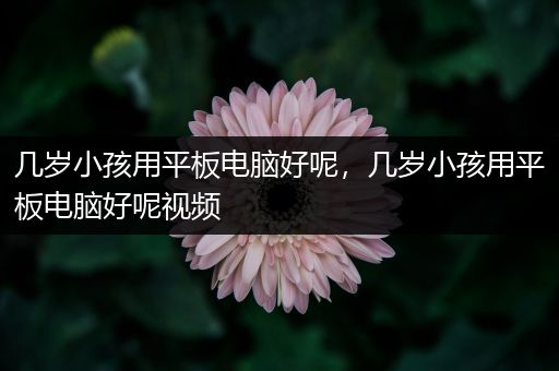 几岁小孩用平板电脑好呢，几岁小孩用平板电脑好呢视频