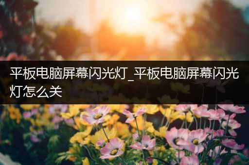 平板电脑屏幕闪光灯_平板电脑屏幕闪光灯怎么关