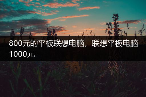 800元的平板联想电脑，联想平板电脑1000元